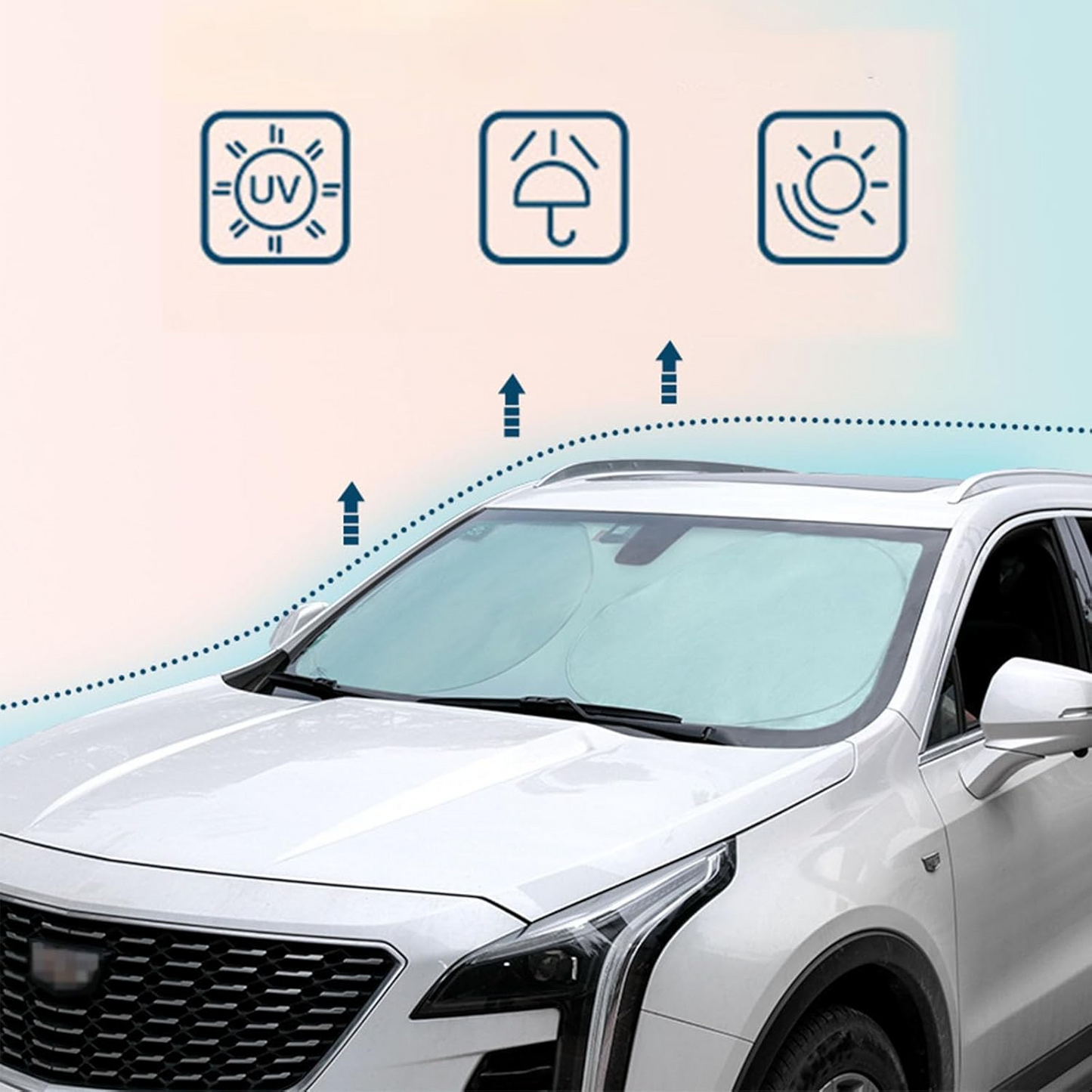 SunVisor™ - Αλεξίπτωτο αυτοκινήτου για παρμπρίζ