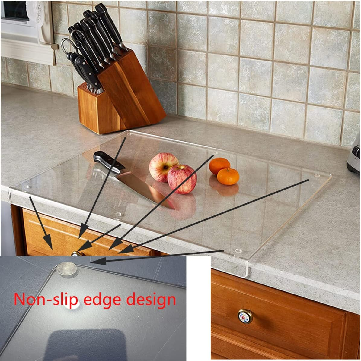 Μπαλτά με προστατευτική άκρη για κουζίνα