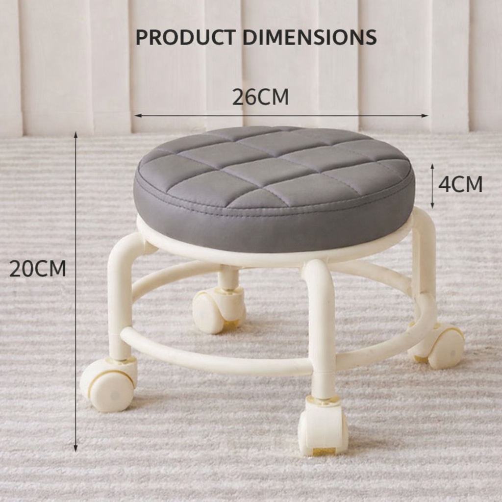 RollSeat™ – Συμπαγής καρέκλα σπιτιού με ρόδες