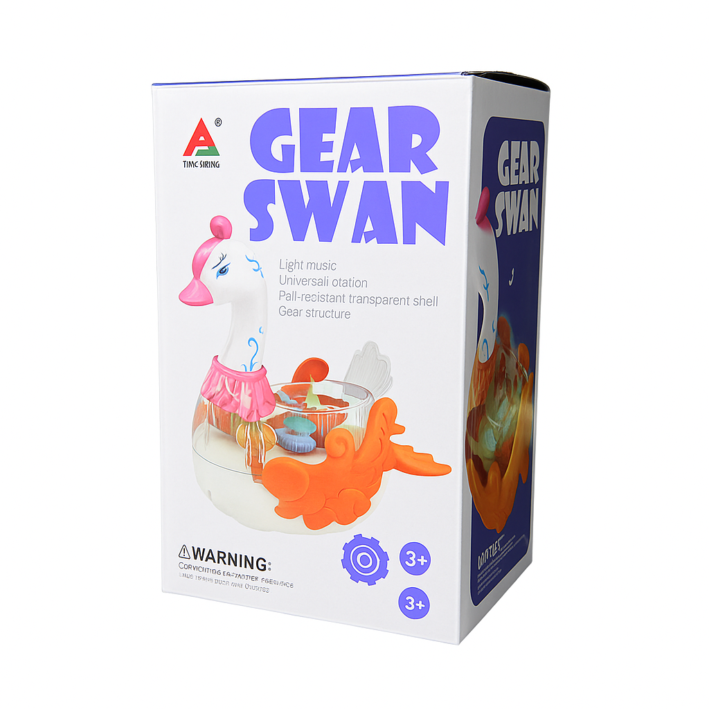 DreamSwan™ – Ηλεκτρικός κύκνος με ορατά γρανάζια, τρισδιάστατα φώτα και μουσική