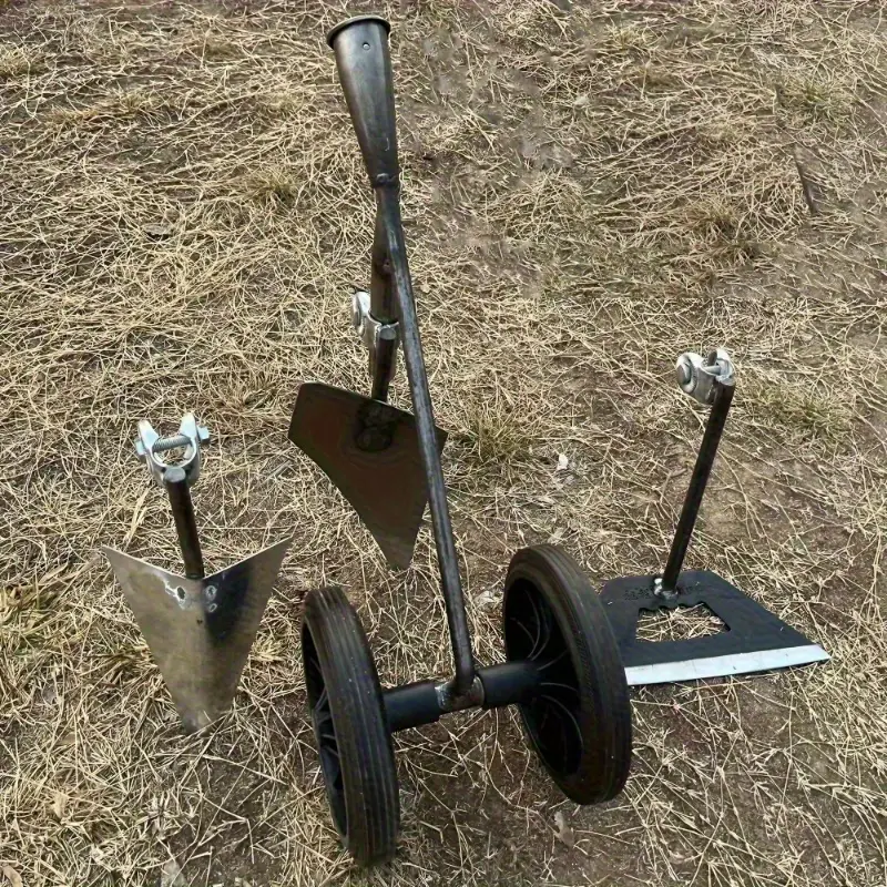 AgroWheel Pro™ – Πολυλειτουργική γεωργική σκαπάνη σε τροχούς με 3 εναλλάξιμες κεφαλές