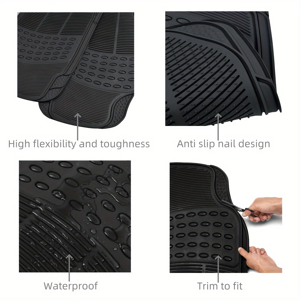 AutoShield™ – Σετ 3 πατάκια αυτοκινήτου γενικής χρήσης για όλες τις εποχές