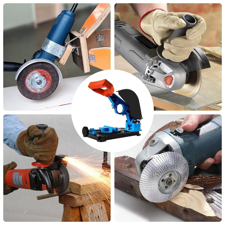 CutMaster™ - Επαγγελματική Βάση για Γωνιακό Τροχό με Κοπή 45°