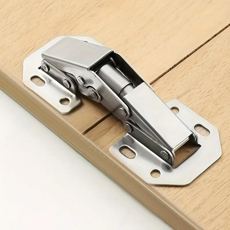 FlexHinge™ – Σετ 10 γυαλισμένων μεταλλικών μεντεσέδων για πόρτες επίπλων