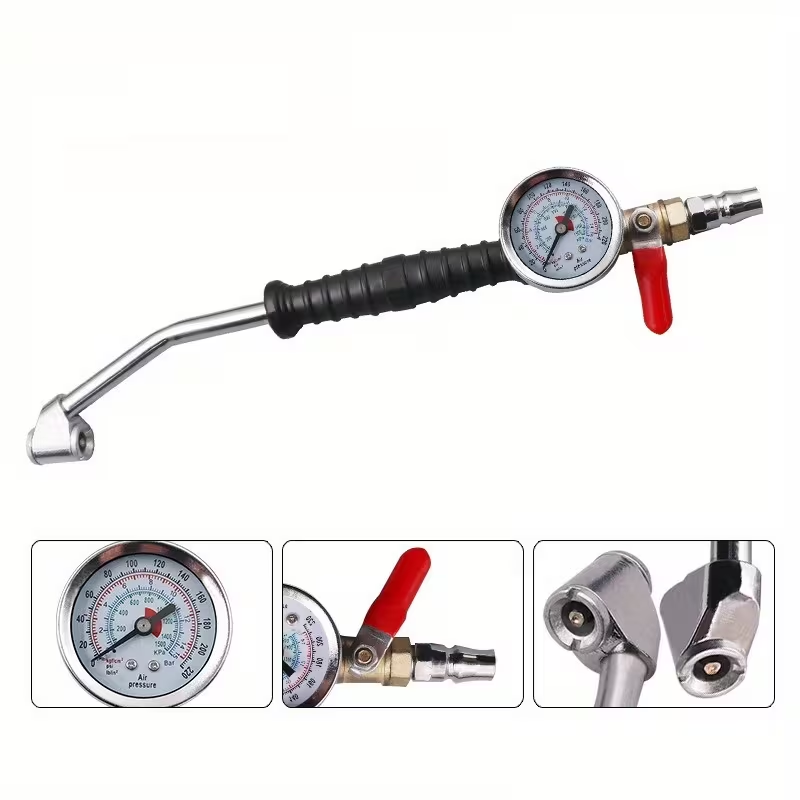 AirPro Gauge™ - Επαγγελματική συσκευή ελέγχου φουσκώματος και πίεσης ελαστικών (0–220 PSI)