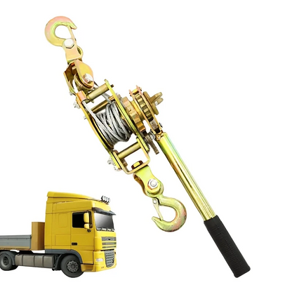 TensionMax™ – Επαγγελματικό Χειροκίνητο Βαρούλκο με Ατσάλινο Καλώδιο και Διπλά Ασφαλή Γάντζους