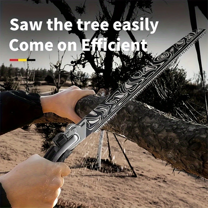 BladeMark™ – Επαγγελματικό πριόνι χάλυβα Damascus για ξύλο και κηπουρική