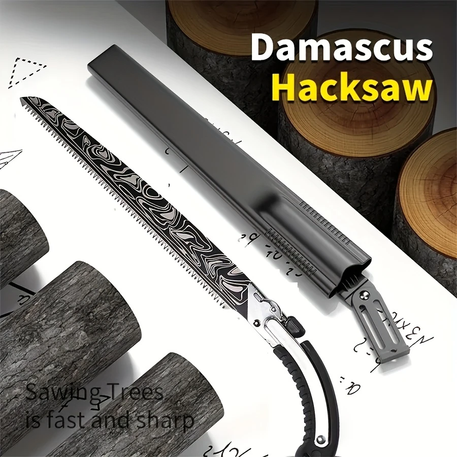 BladeMark™ – Επαγγελματικό πριόνι χάλυβα Damascus για ξύλο και κηπουρική
