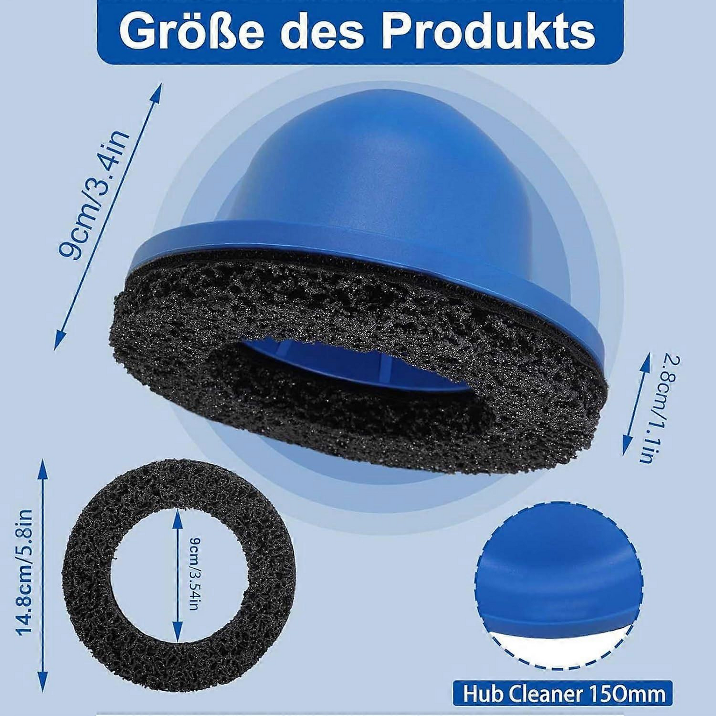 WheelShine™ – Λειαντικός δίσκος για τον καθαρισμό της πλήμνης και του δίσκου του φρένου