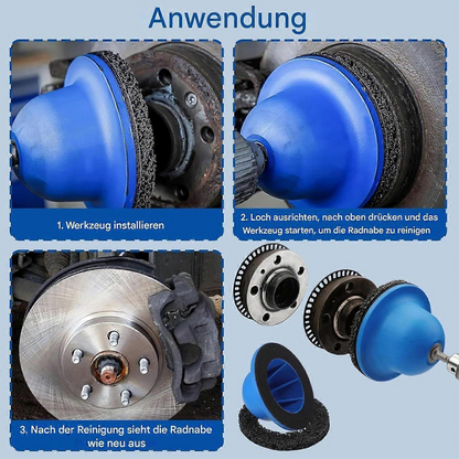 WheelShine™ – Λειαντικός δίσκος για τον καθαρισμό της πλήμνης και του δίσκου του φρένου