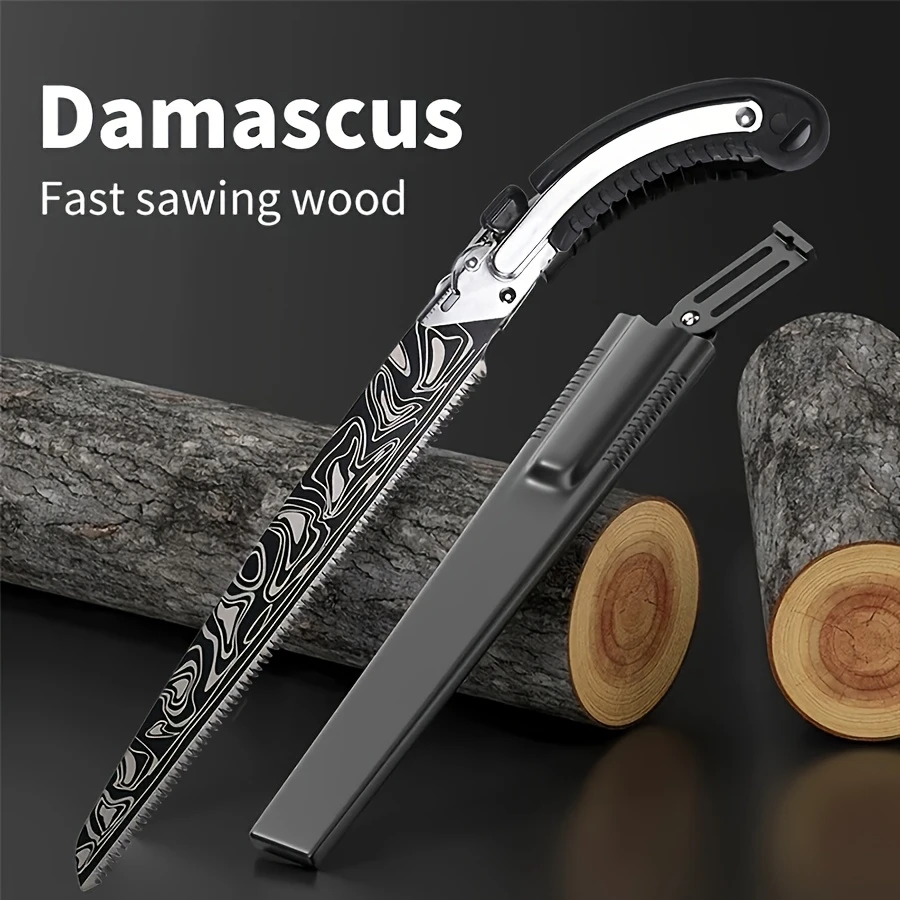BladeMark™ – Επαγγελματικό πριόνι χάλυβα Damascus για ξύλο και κηπουρική
