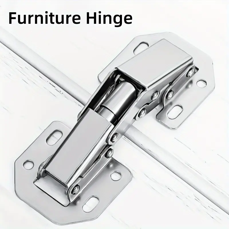 FlexHinge™ – Σετ 10 γυαλισμένων μεταλλικών μεντεσέδων για πόρτες επίπλων