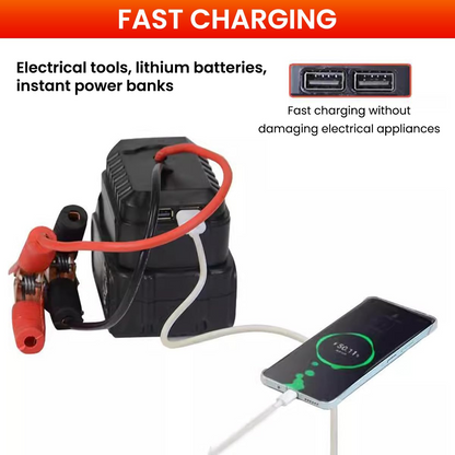 VoltDock™ - Μετασχηματιστής 12V με σφιγκτήρες για μπαταρίες Makita