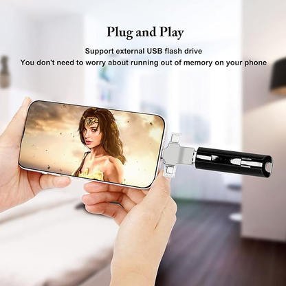 Προσαρμογέας OTG 3 σε 1 USB 3.0, Προσαρμογέας Micro/USB C σε USB, Συμβατός με κινητό τηλέφωνο/τάμπλετ