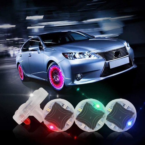 GlowTire™ - Σετ 2x ηλιακών φώτων LED για βαλβίδες τροχού