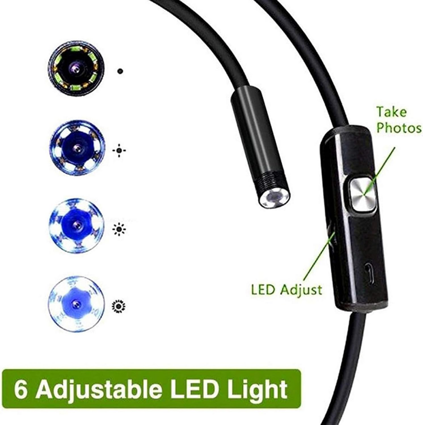 EndoFlex™ 3-σε-1 HD – Ενδοσκοπική κάμερα USB 5,5 mm με καλώδιο 5 m