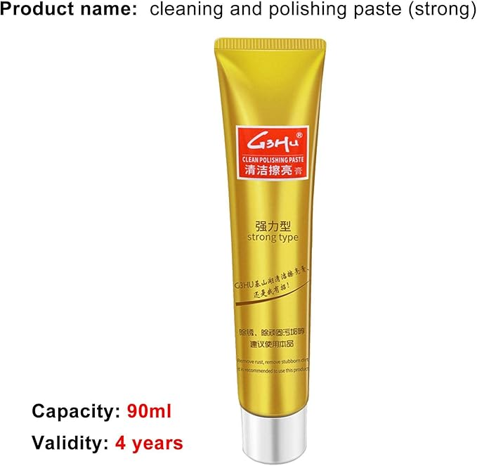MetShine™ – Επαγγελματική Πάστα Γυαλίσματος και Καθαρισμού Μετάλλων 90ml