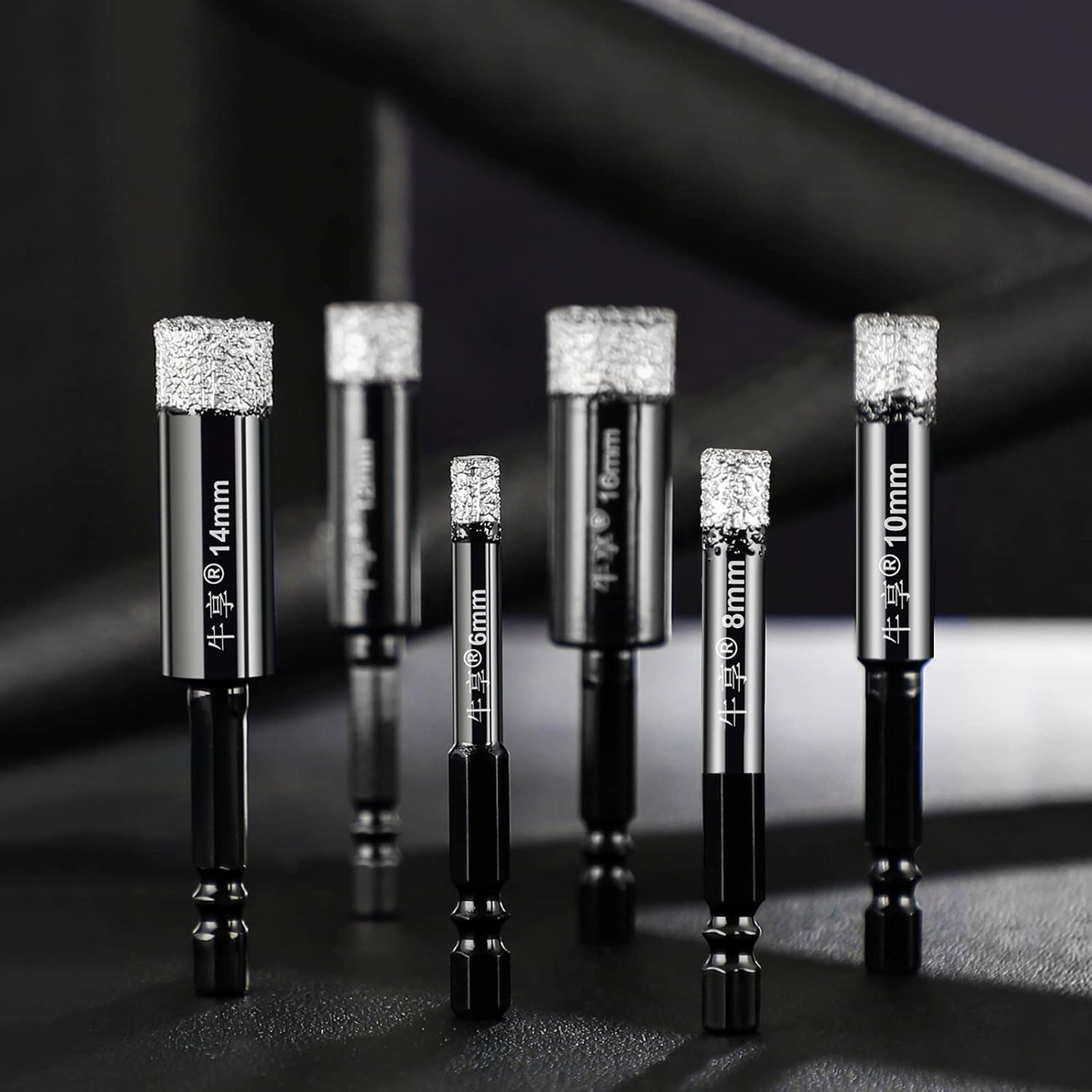 GigaDrill™ - Σετ 5 διαμαντοτρυπάνων μετρικού μεγέθους 6/8/10/12/14 mm