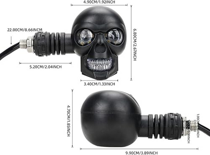 SKULLIX™ - Φλας LED Skull για Μοτοσυκλέτα