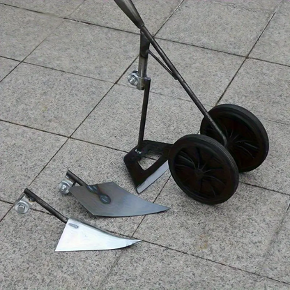 AgroWheel Pro™ – Πολυλειτουργική γεωργική σκαπάνη σε τροχούς με 3 εναλλάξιμες κεφαλές