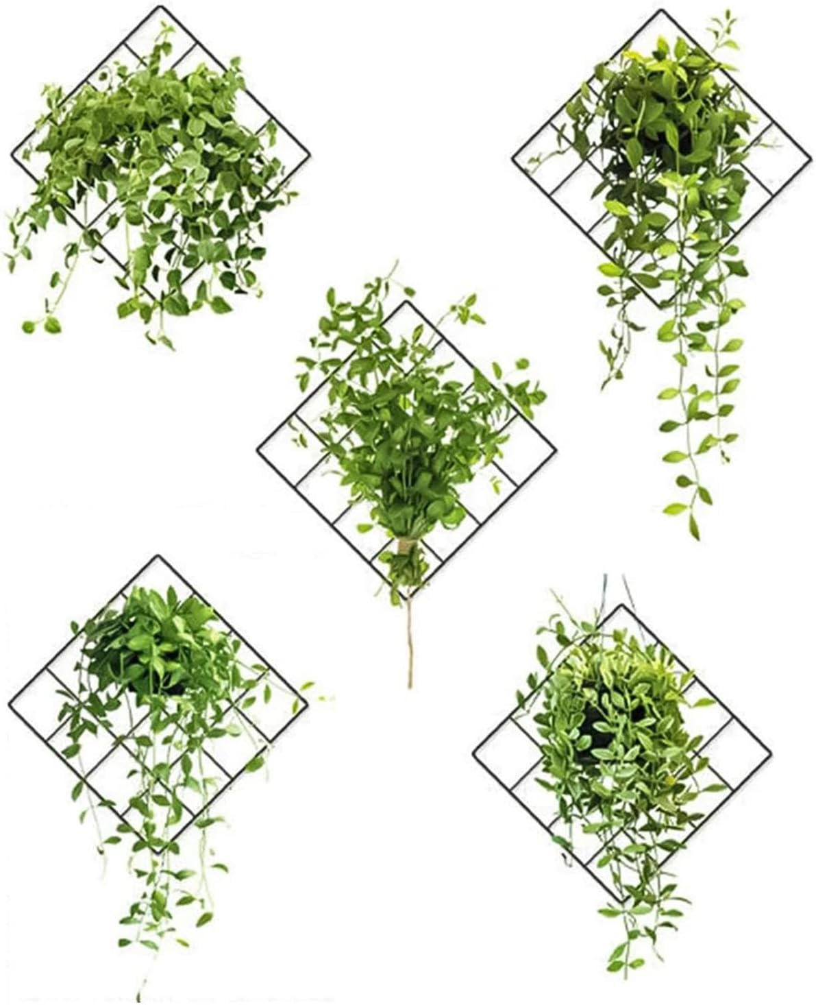 Αυτοκόλλητο τοίχου τρισδιάστατο πλέγμα Green Plants