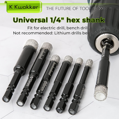 GigaDrill™ - Σετ 5 διαμαντοτρυπάνων μετρικού μεγέθους 6/8/10/12/14 mm