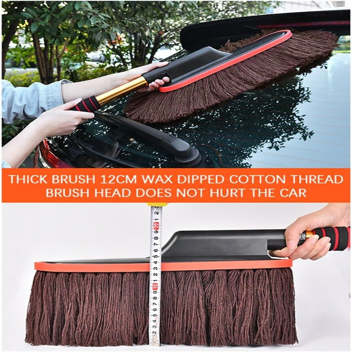 FlexiDust™ - Τηλεσκοπική βούρτσα αυτοκινήτου για σκόνη, χιόνι και γρήγορο καθάρισμα