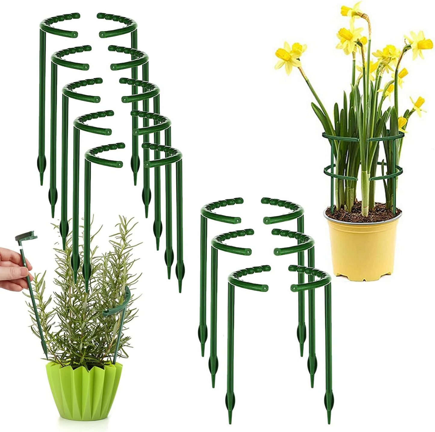 GrowGuard™ – Ρυθμιζόμενα στηρίγματα φυτών (5 τεμάχια)