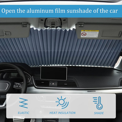 Πτυσσόμενη Αντηλιακή Κουρτίνα για Παρμπρίζ και Πίσω Παράθυρο (80x200cm) Παράθυρο (80x200cm)