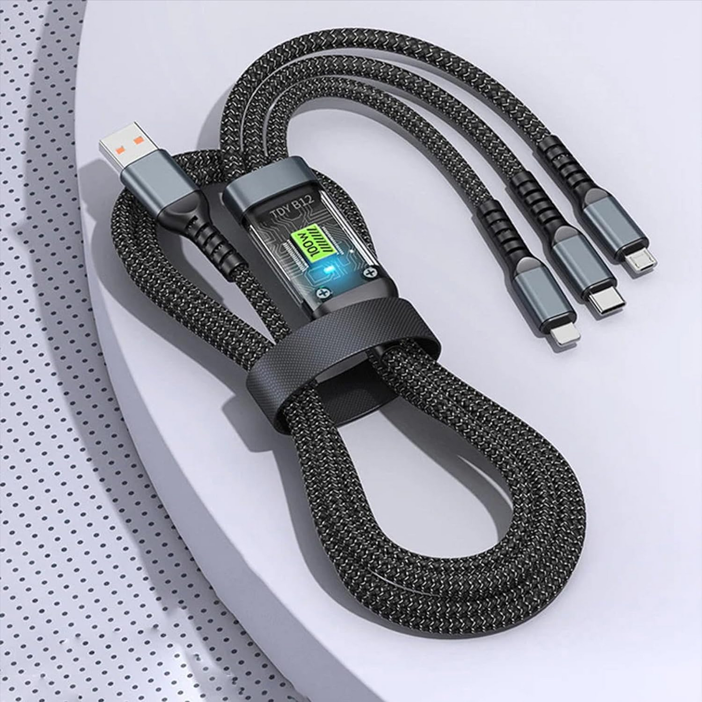 FlashCord™ Φωτεινό Καλώδιο Φόρτισης 3 σε 1 Υπεργρήγορο