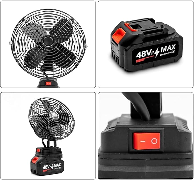 AirVolt™ – Επαγγελματικός Φορητός Ανεμιστήρας