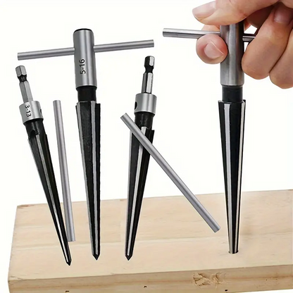 SharpCraft™ - Σετ κωνικά τρυπάνια και φρέζες για ξύλο και μέταλλο (ΣΕΤ 4 τεμαχίων)