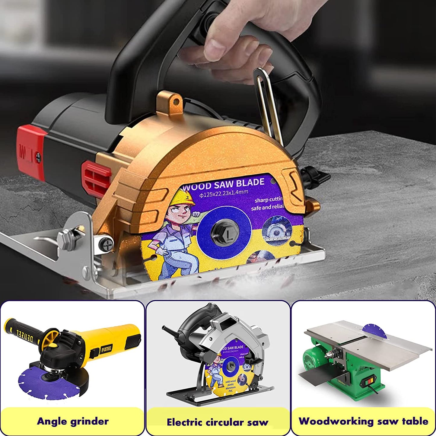 Δίσκος κοπής Kizaten, ξύλινος δίσκος 125cm είναι κατάλληλος για γωνιακούς μύλους🔥1+1 ΠΡΟΣΦΟΡΑ🔥