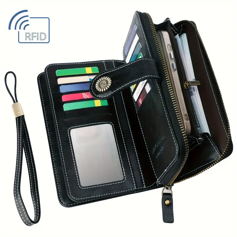 Πορτοφόλι γυναικείο από δέρμα με προστασία RFID