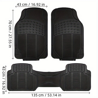 AutoShield™ – Σετ 3 πατάκια αυτοκινήτου γενικής χρήσης για όλες τις εποχές