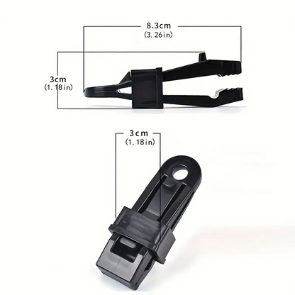 CampGrip™ – Κλιπ στερέωσης για κάμπινγκ και κήπο (Σετ 10 τεμαχίων)