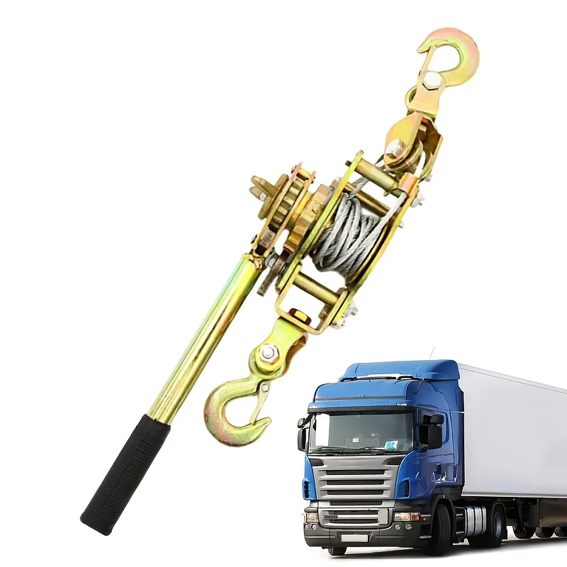 TensionMax™ – Επαγγελματικό Χειροκίνητο Βαρούλκο με Ατσάλινο Καλώδιο και Διπλά Ασφαλή Γάντζους