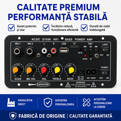 Sonivox™ – Ενισχυτής Ήχου HiFi Bluetooth με Karaoke