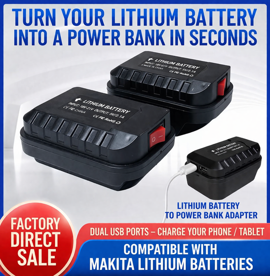 MakBank™ - Προσαρμογέας PowerBank για μπαταρία Makita — Διπλό USB