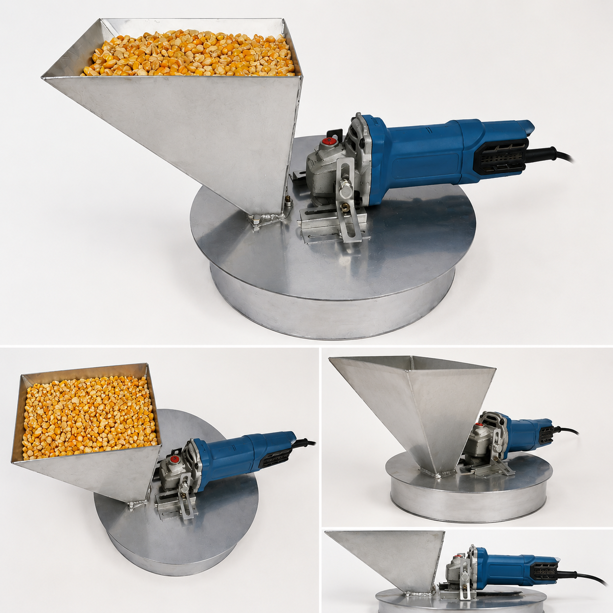 GrainMaster™ – Σετ Μύλου για Δημητριακά και Ζωοτροφές, συμβατό με Γωνιακό Τροχό