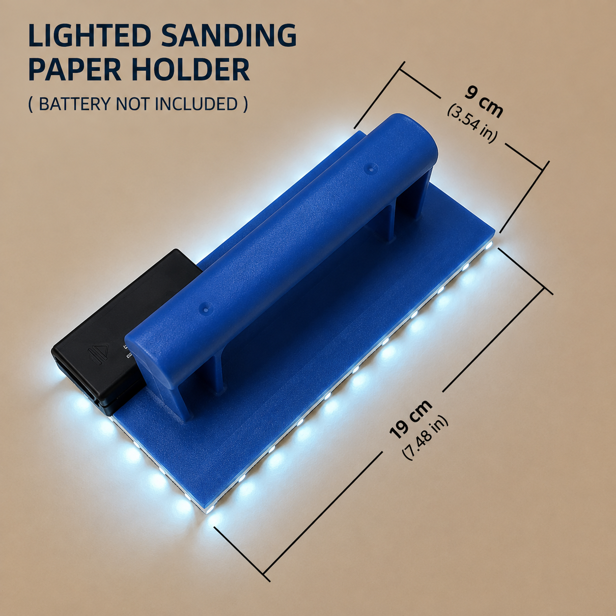 LumiSand™ - Επαγγελματική Βάση Λείανσης με Ενσωματωμένο Φωτισμό LED