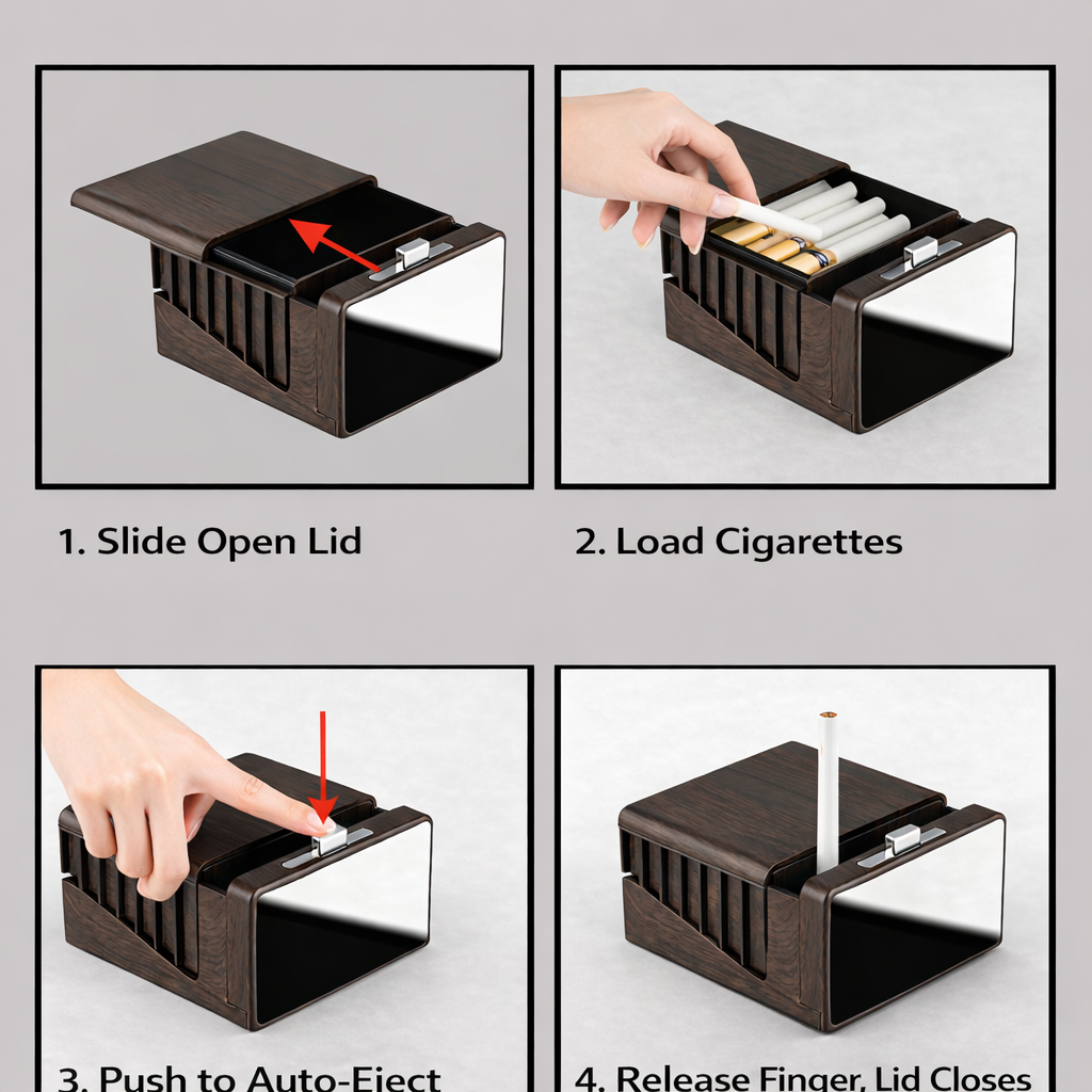 VaultBox™ – Αυτόματο κιβώτιο με γρήγορη εξαγωγή και ενσωματωμένο καθρέφτη