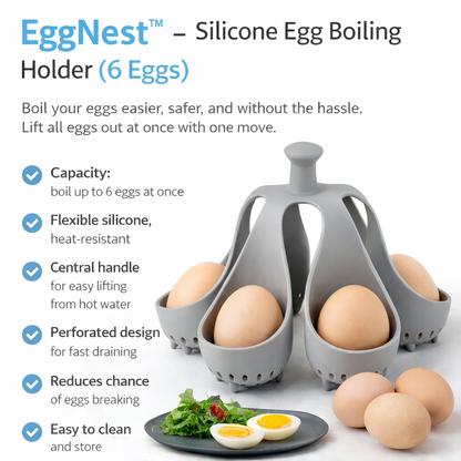 EggNest™ - Θήκη σιλικόνης για βραστά αυγά (6 αυγά)