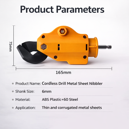 CutPro Drill™ – Ηλεκτρικό ψαλίδι λαμαρίνας, προσάρτημα τρυπανιού