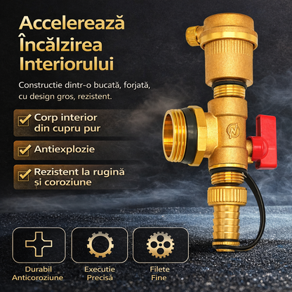 ThermoDrain Pro™ – Αυτόματη βαλβίδα εξαερισμού και αποστράγγισης για θερμικές εγκαταστάσεις (1")