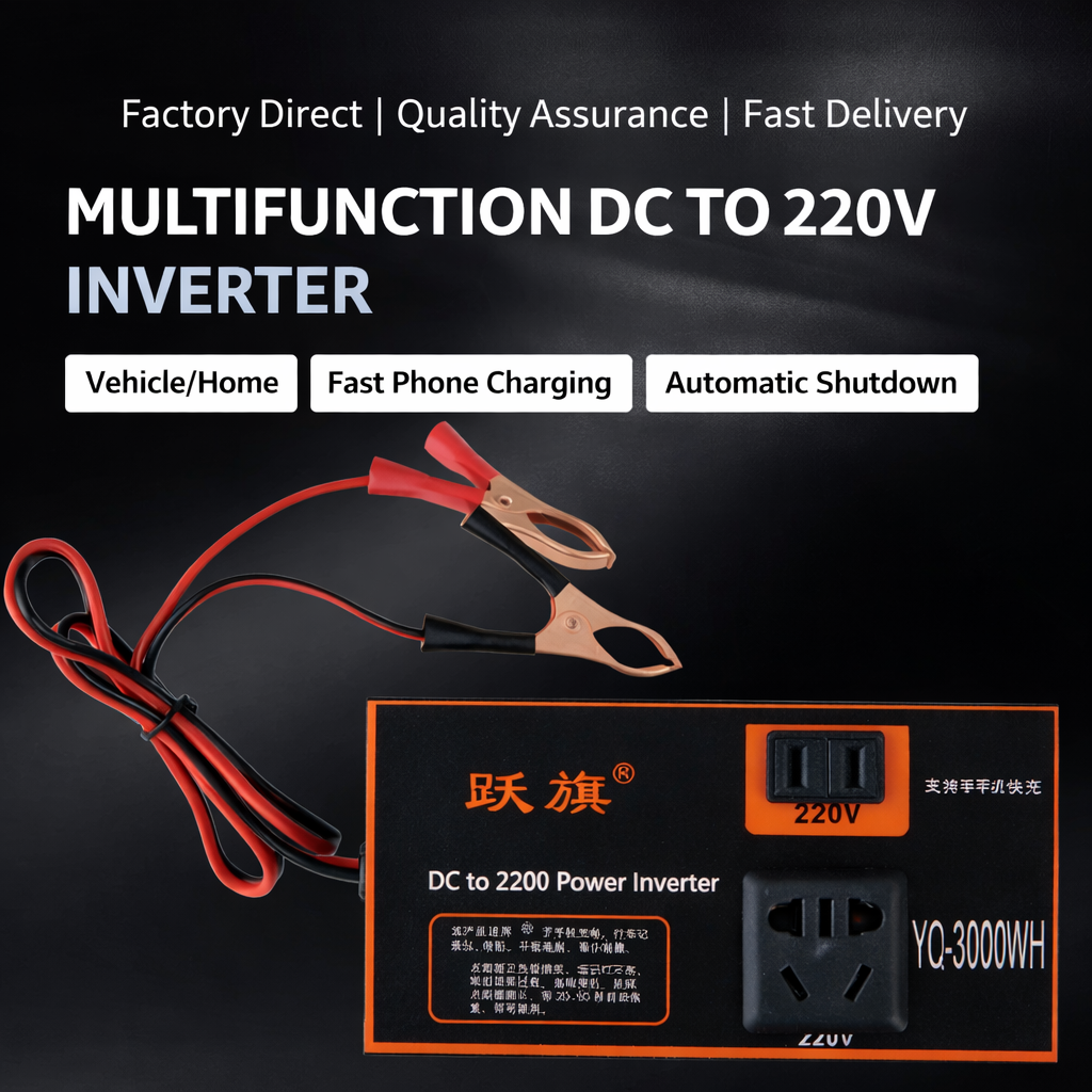 VoltDrive™ – Αυτόματος μετατροπέας 12V/24V σε 220V (DC-AC) με πολλαπλές προστασίες