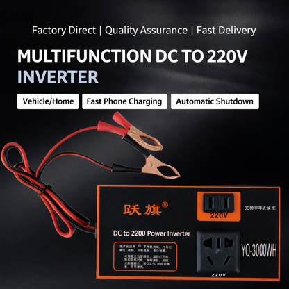 VoltDrive™ – Αυτόματος μετατροπέας 12V/24V σε 220V (DC-AC) με πολλαπλές προστασίες