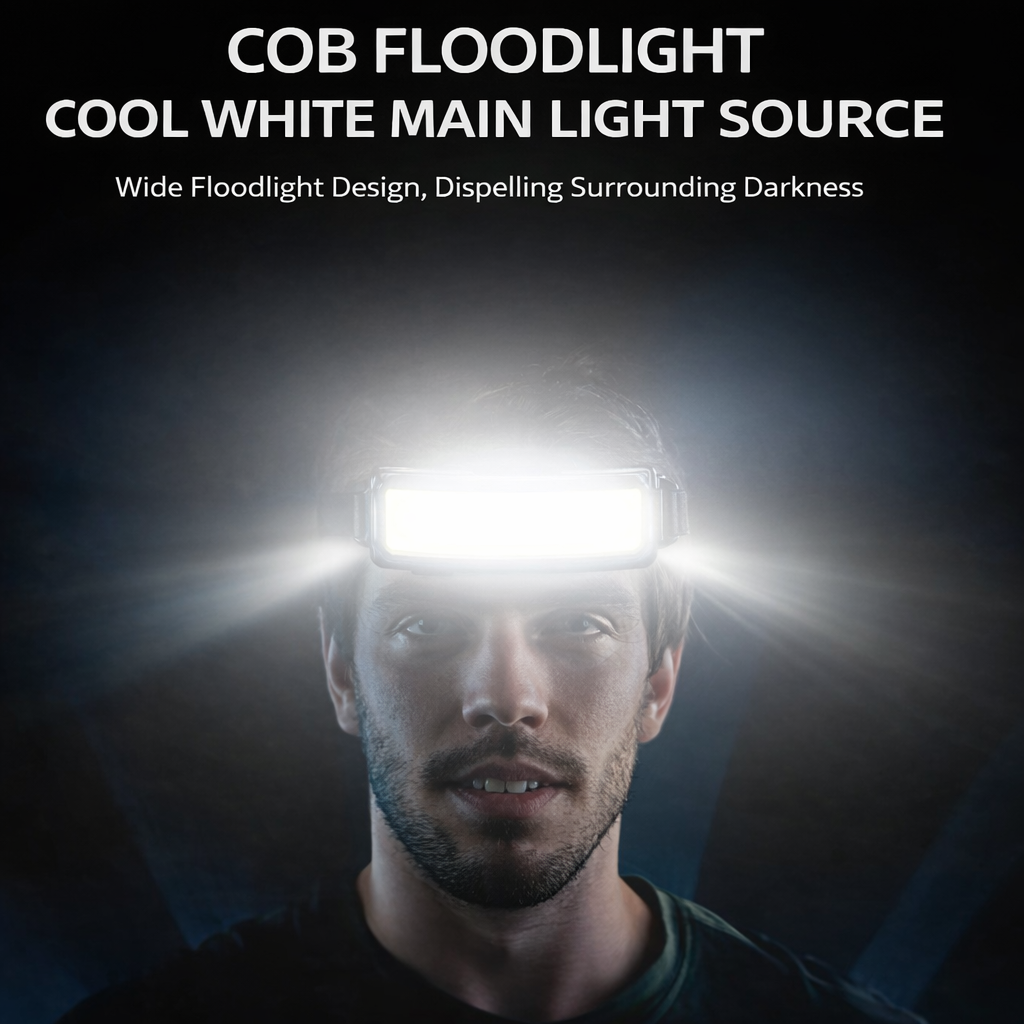 LumiBand™ - Επαναφορτιζόμενος προβολέας COB USB με ευρεία δέσμη
