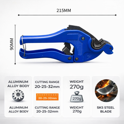 ProCut Pro™ – Επαγγελματική πένσα για κοπή σωλήνων PPR / PVC / PE 20-25-32 mm