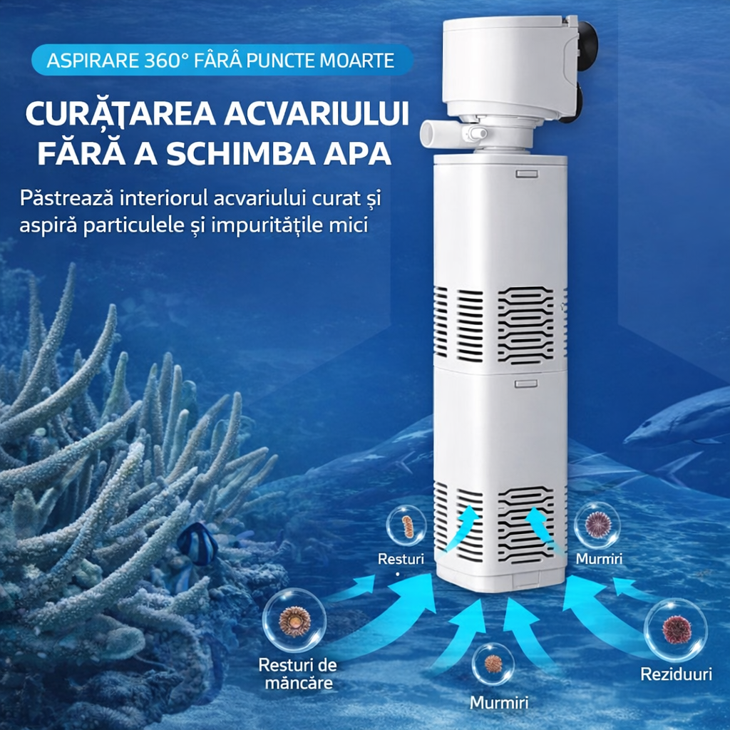 HydroPure JY-800F™ - Εσωτερικό Φίλτρο Ενυδρείου 20W, 880 L/h, για ενυδρεία 60–80 cm
